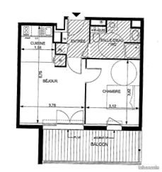 Appartement à vendre, 39m², Castanet-Tolosan