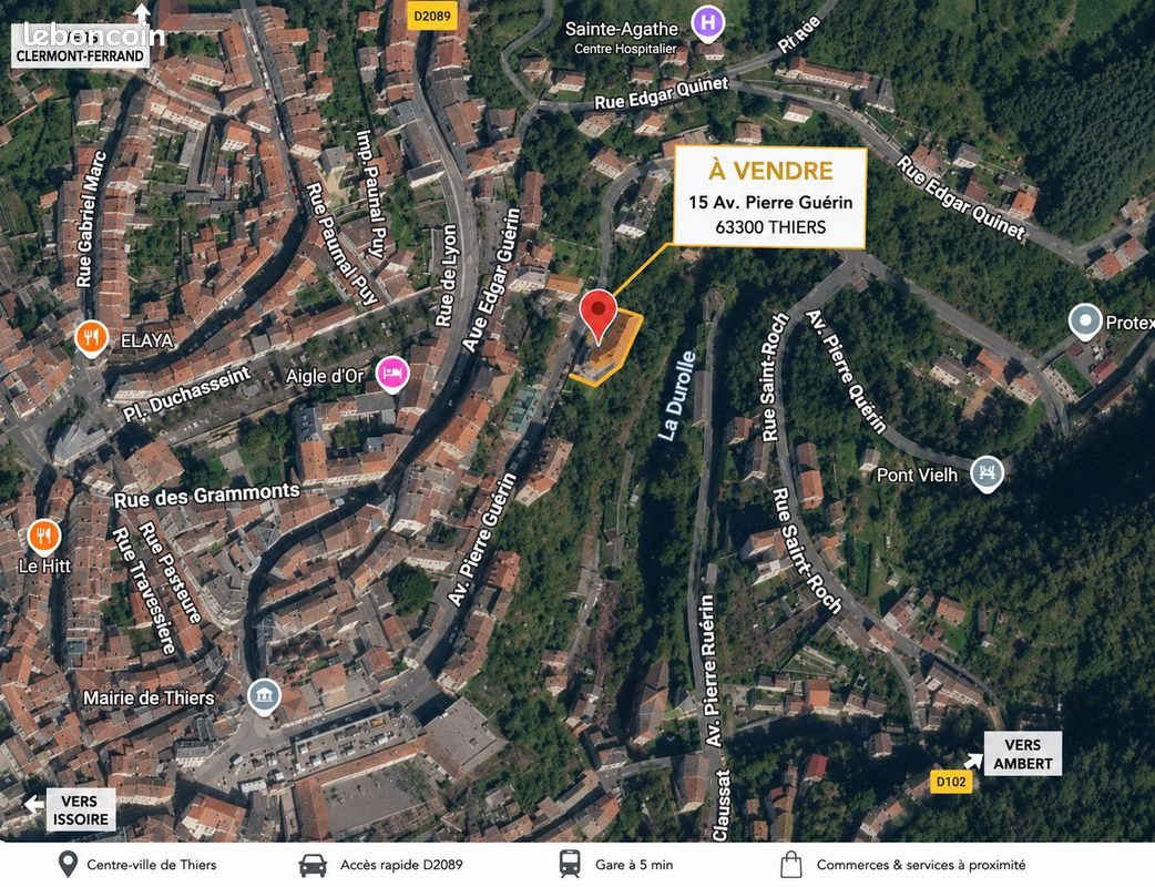 Appartement à vendre, 43m², Thiers