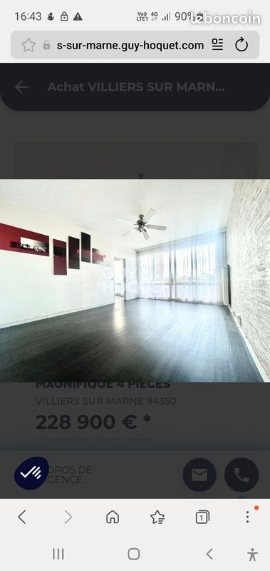 Appartement à vendre, 75m², Villiers-sur-Marne