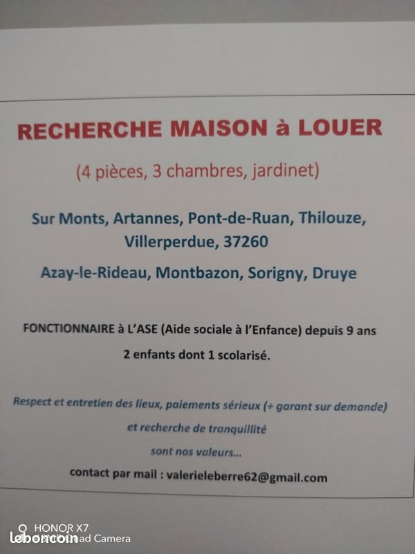 Maison à louer, 80m², Monts