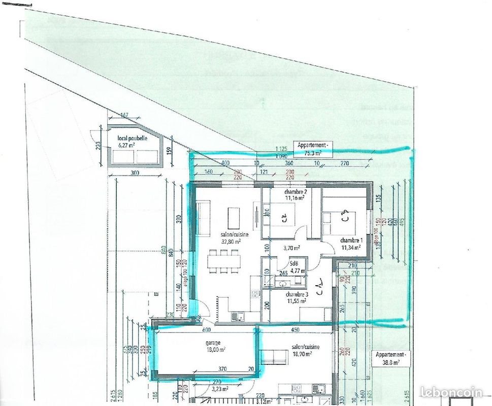 Appartement à louer, 76m², Hunspach