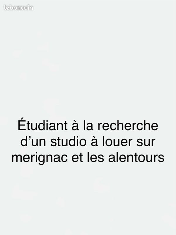 Appartement à louer, 12m², Mérignac