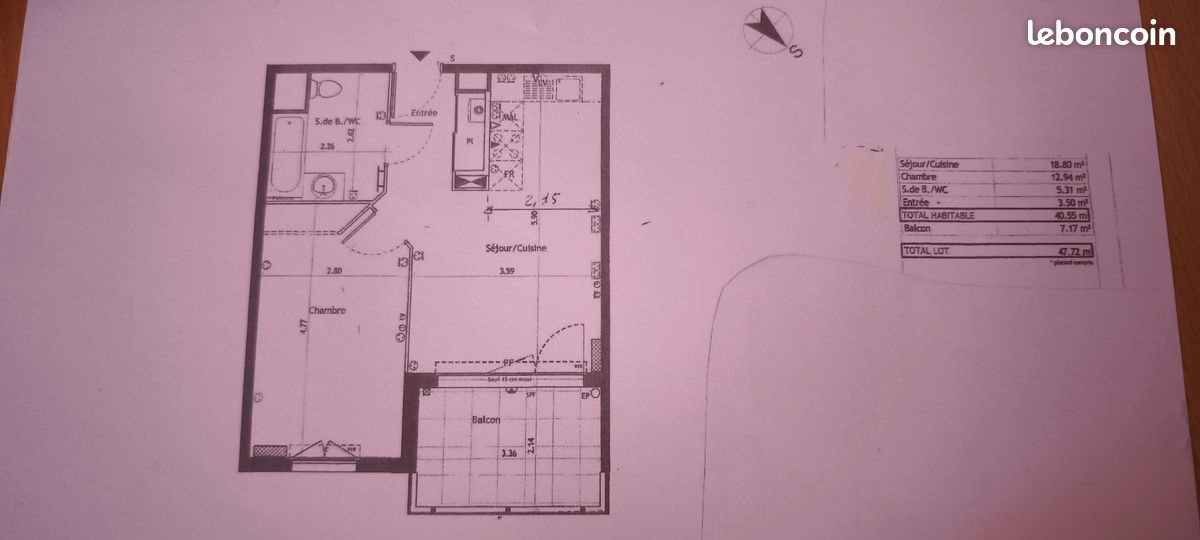 Appartement à louer, 42m², La Garde