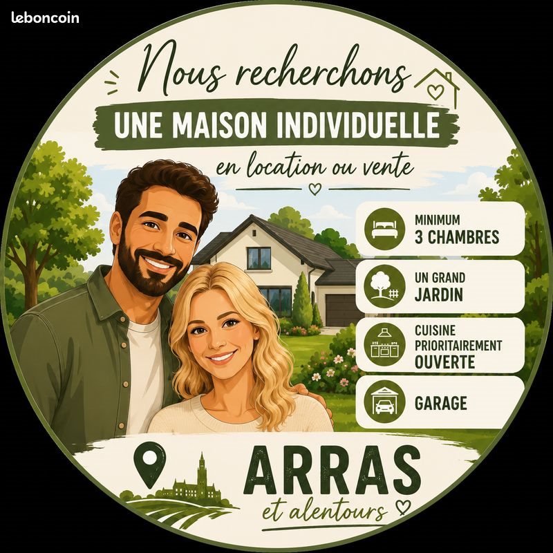 Maison à louer, 80m², Arras