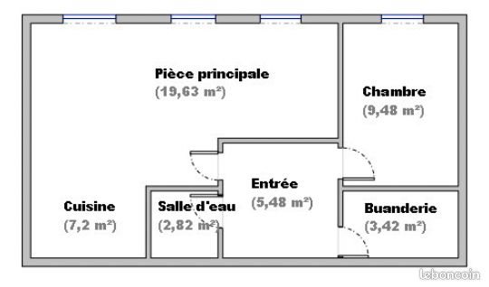 Appartement à vendre, 48m², Pont-de-Chéruy