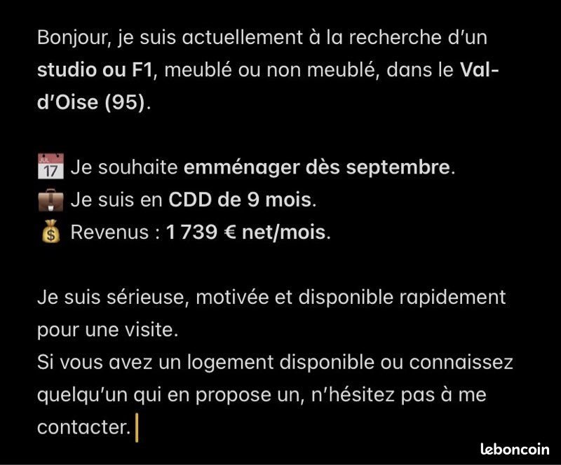 Appartement à louer, 25m², Neuville-sur-Oise