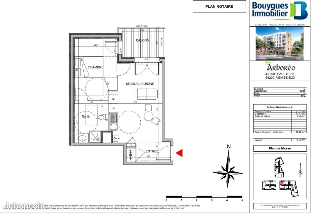Appartement à louer, 38m², Vénissieux
