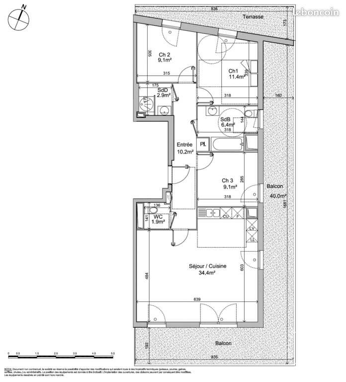 Appartement à vendre, 86m², Montpellier