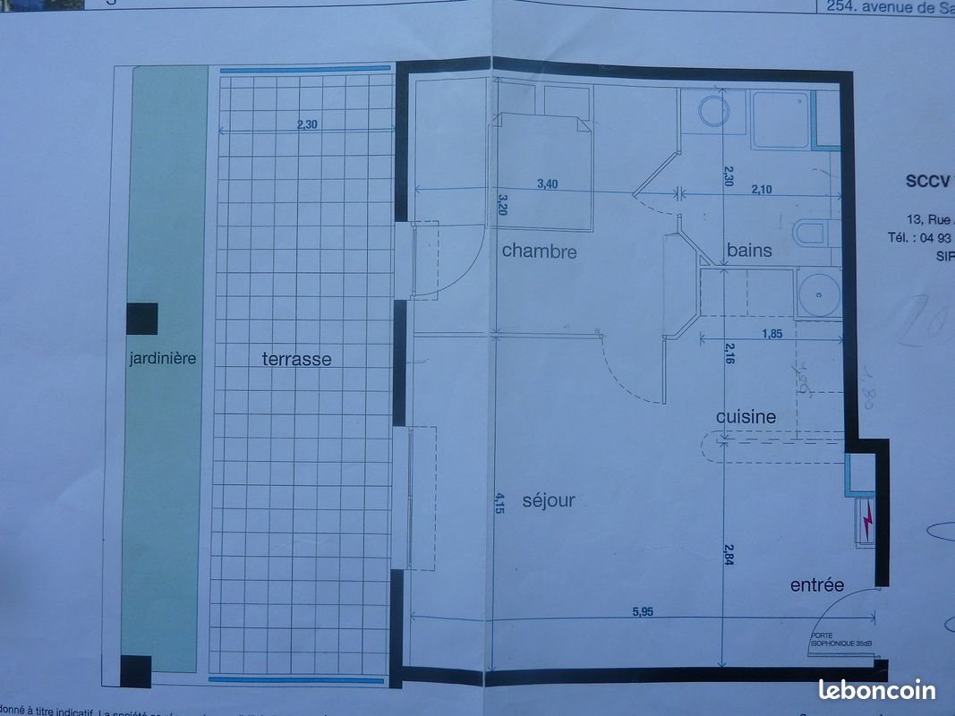 Appartement à louer, 41m², Nice