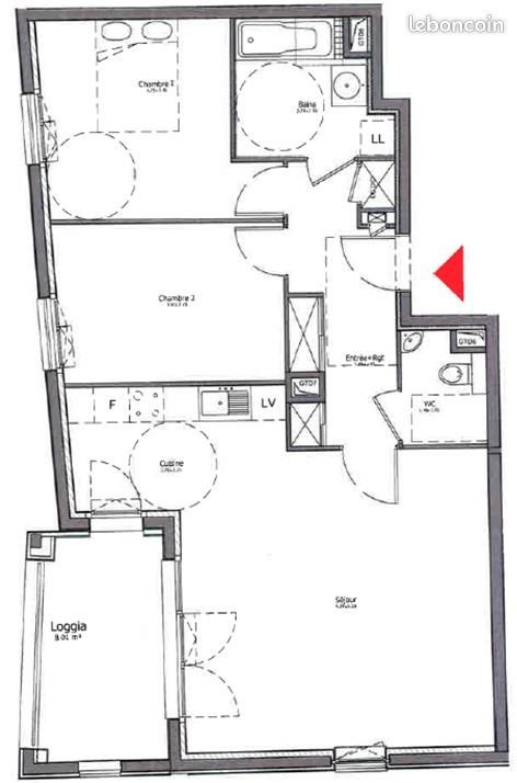 Appartement à vendre, 71m², Metz