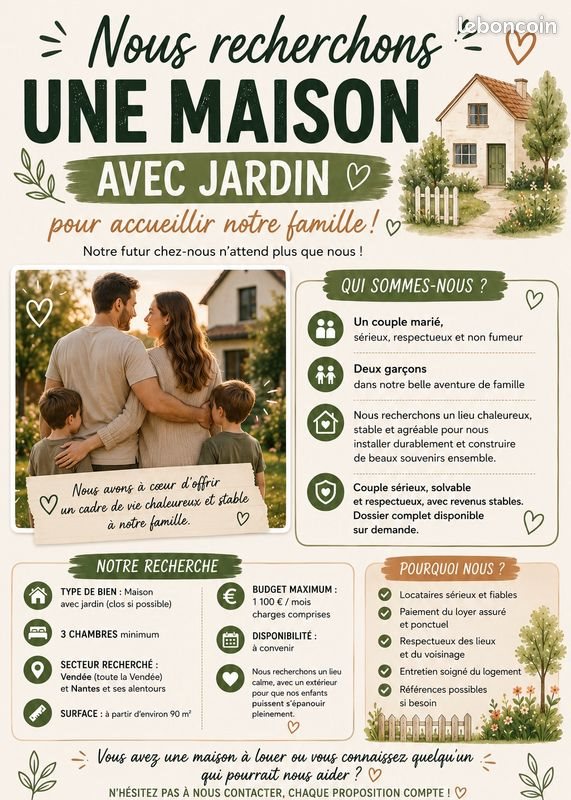 Maison à louer, 80m², Basse-Goulaine