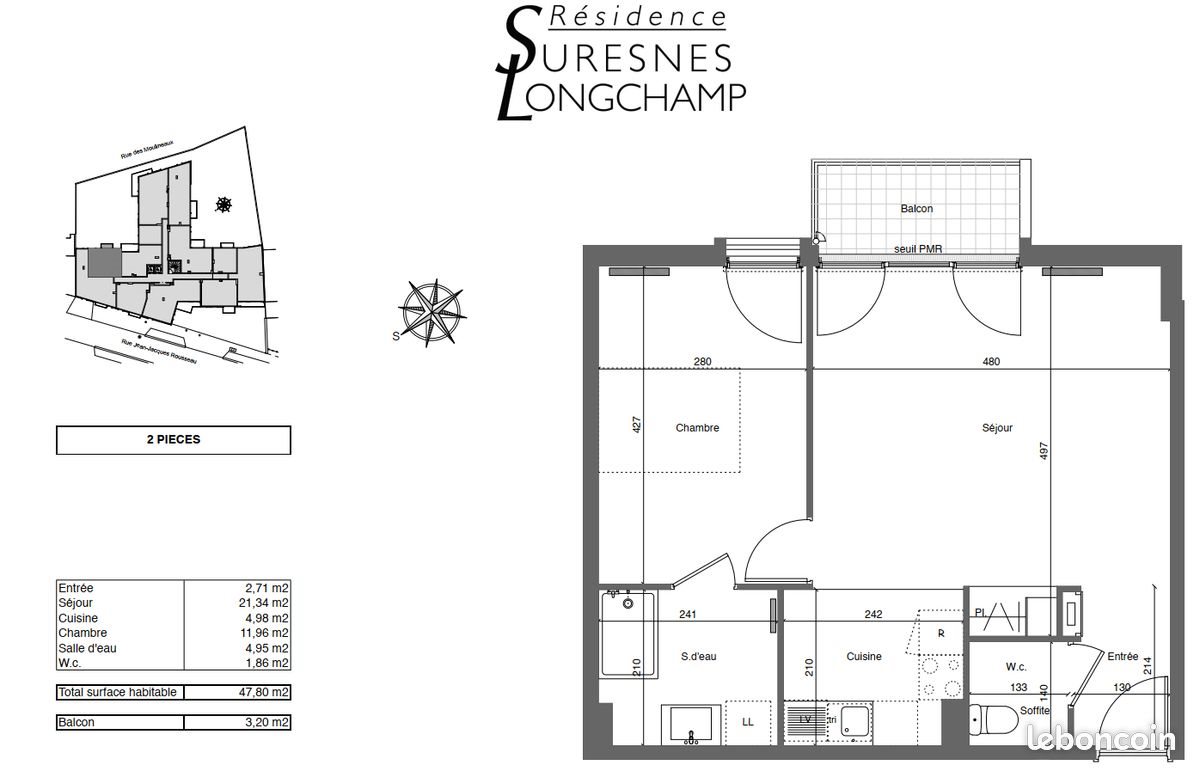 Appartement à louer, 48m², Suresnes
