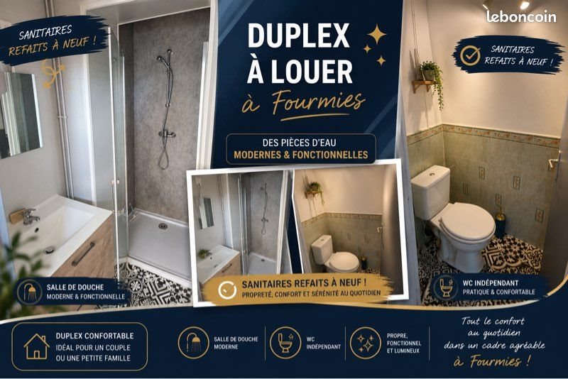 Appartement à louer, 50m², Fourmies