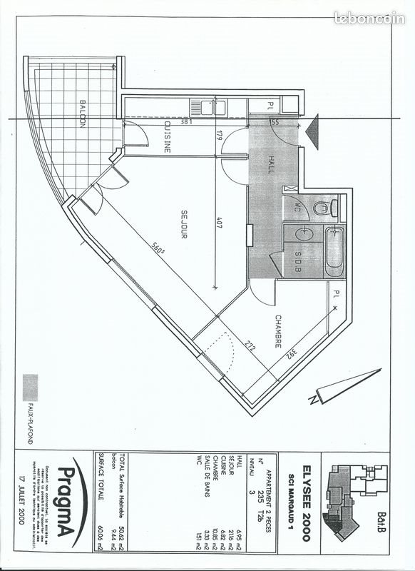 Appartement à louer, 51m², Montpellier