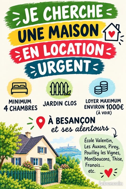 Maison à louer, 100m², Besançon