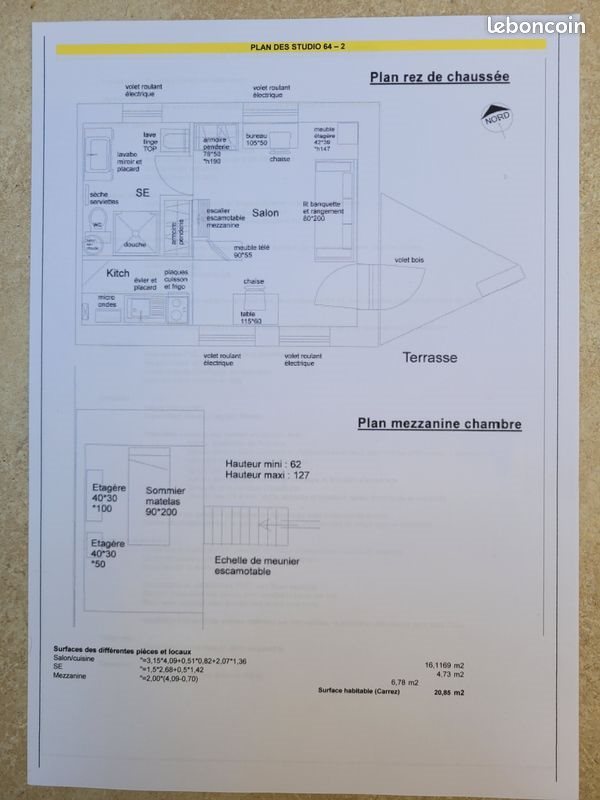 Appartement à louer, 21m², Auch