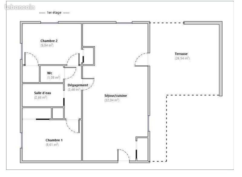 Appartement à vendre, 60m², Pau