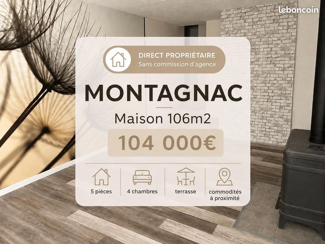 Maison à vendre, 106m², Montagnac