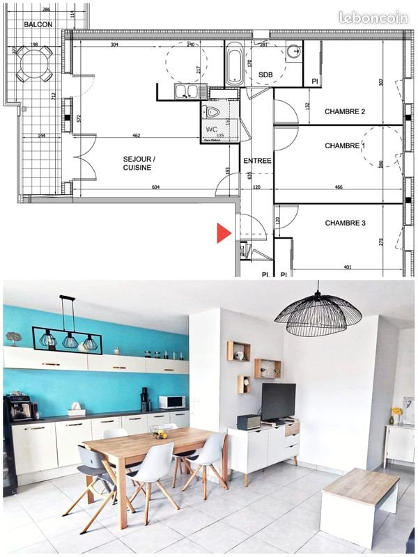Appartement à vendre, 84m², Valleiry