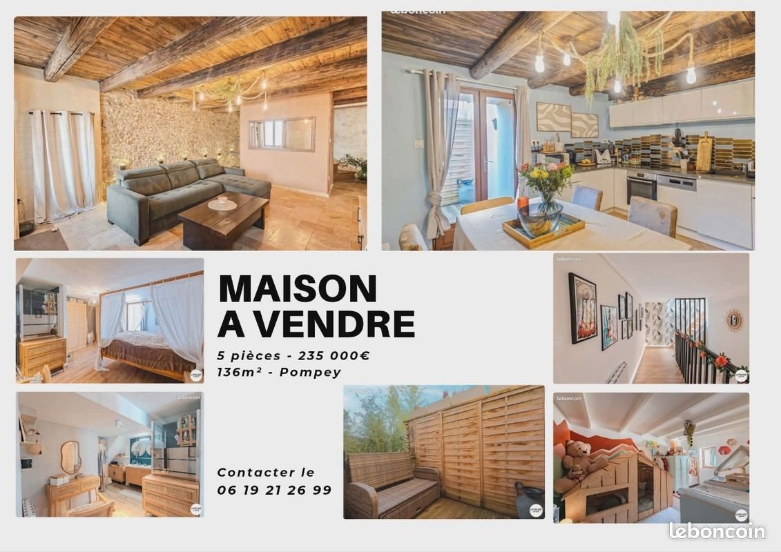 Maison à vendre, 136m², Pompey