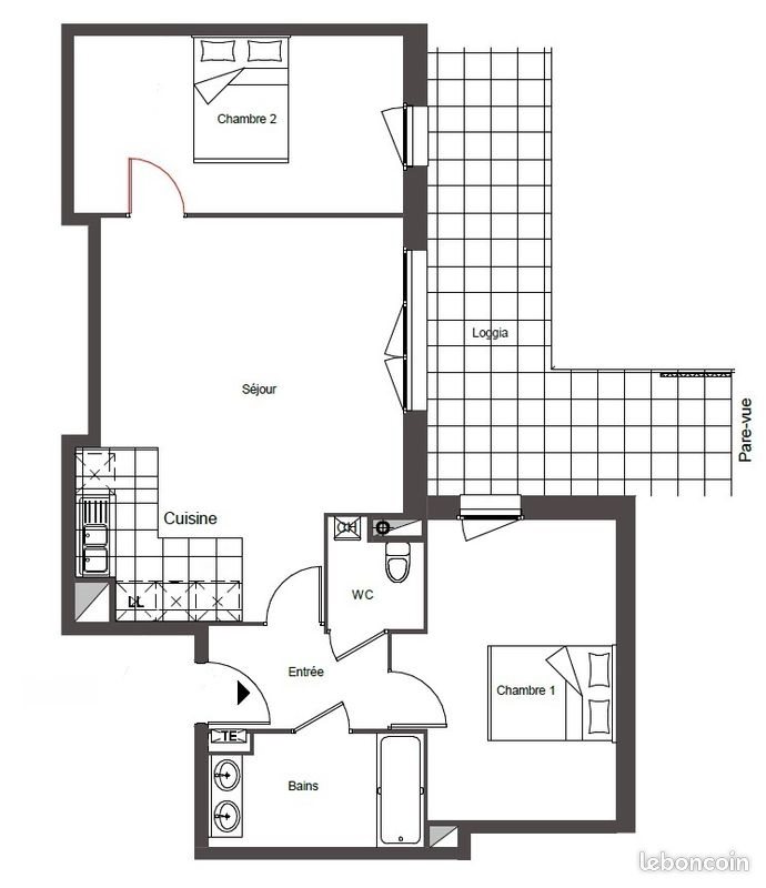 Appartement à louer, 64m², Saint-Sylvain-d'Anjou