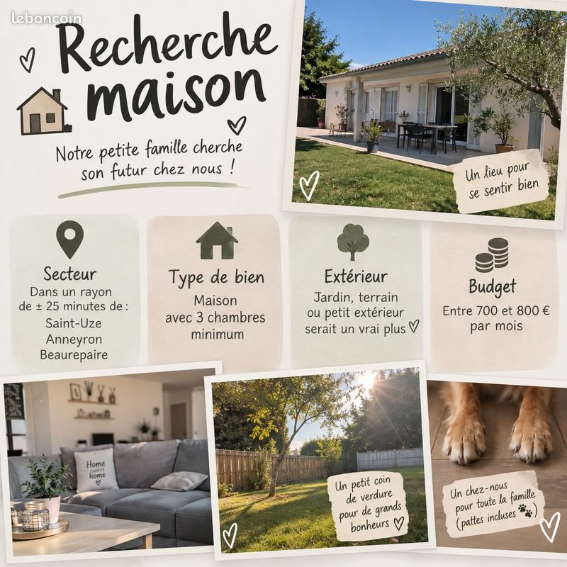 Maison à louer, 100m², Saint-Uze