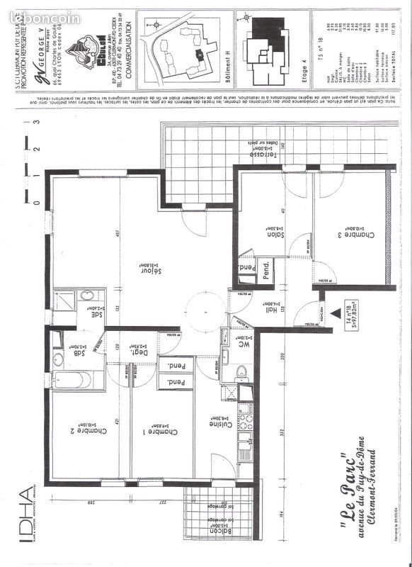 Appartement à louer, 98m², Clermont-Ferrand