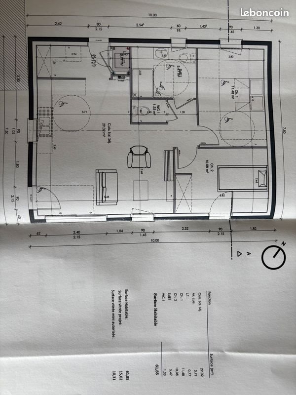 Maison à louer, 62m², Challans