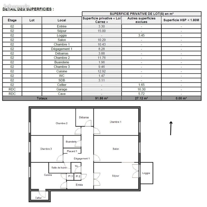 Appartement à vendre, 92m², Annonay