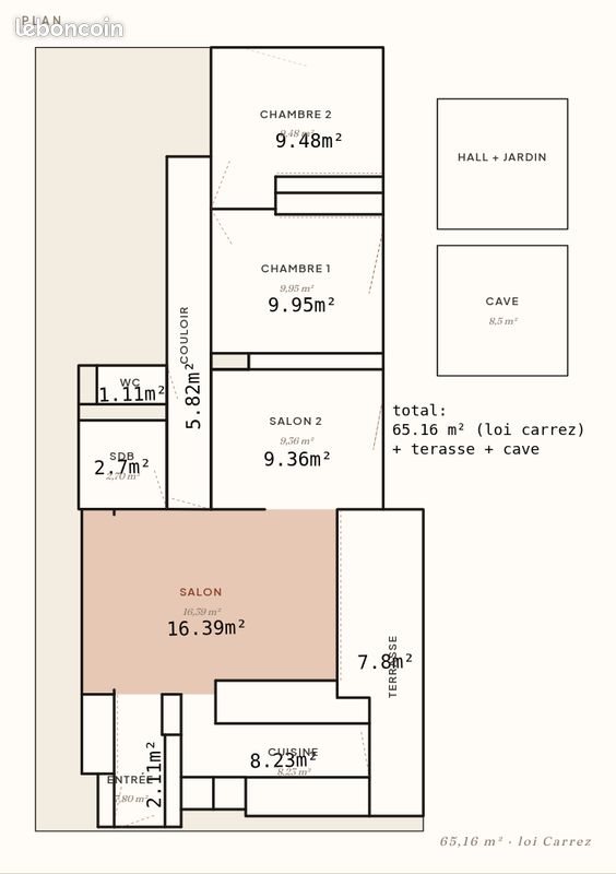 Appartement à vendre, 67m², Mont-Saint-Aignan