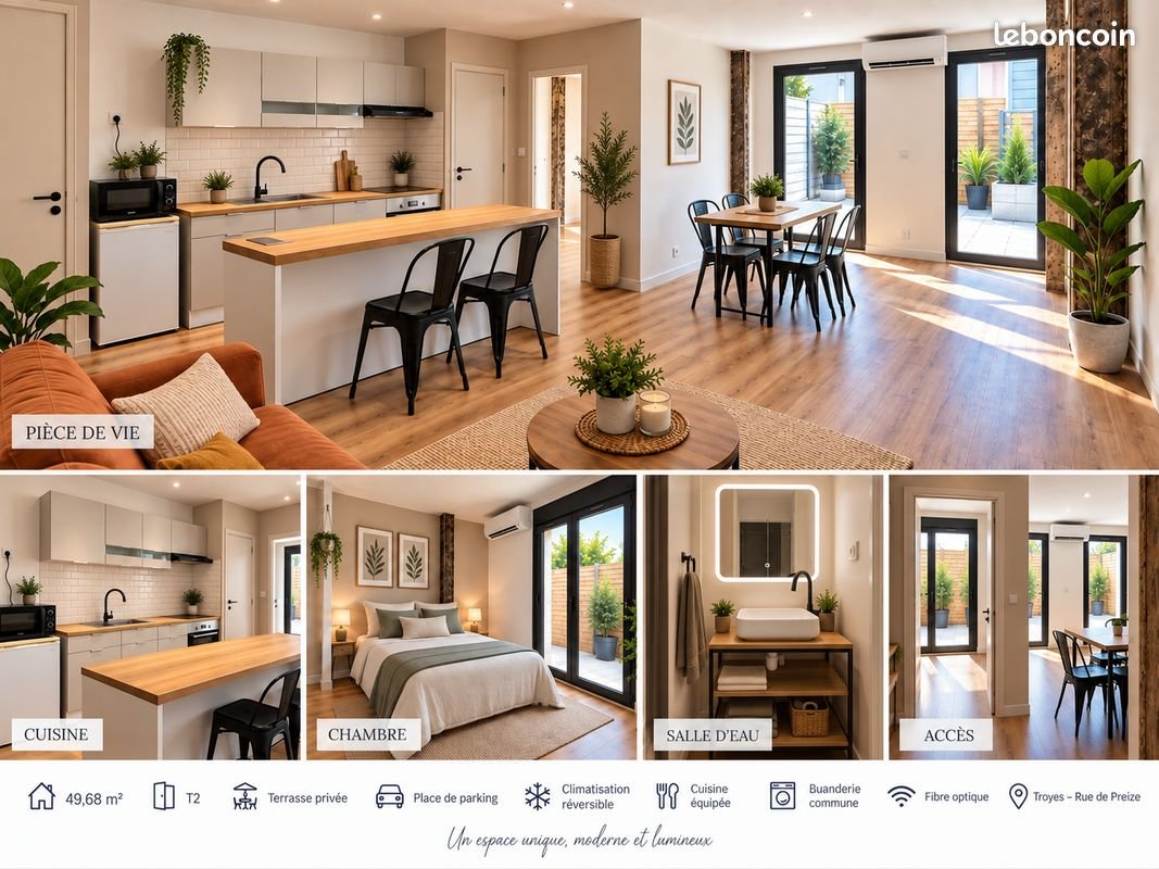 Appartement à louer, 50m², Troyes