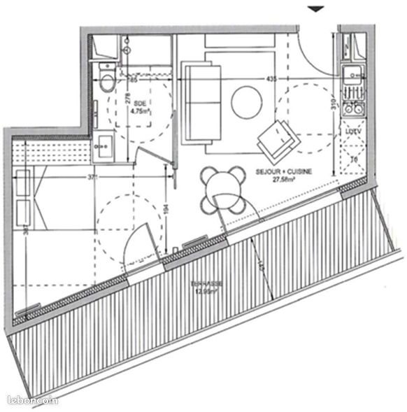 Appartement à louer, 32m², Colombes
