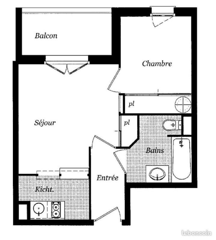 Appartement à vendre, 34m², Toulouse