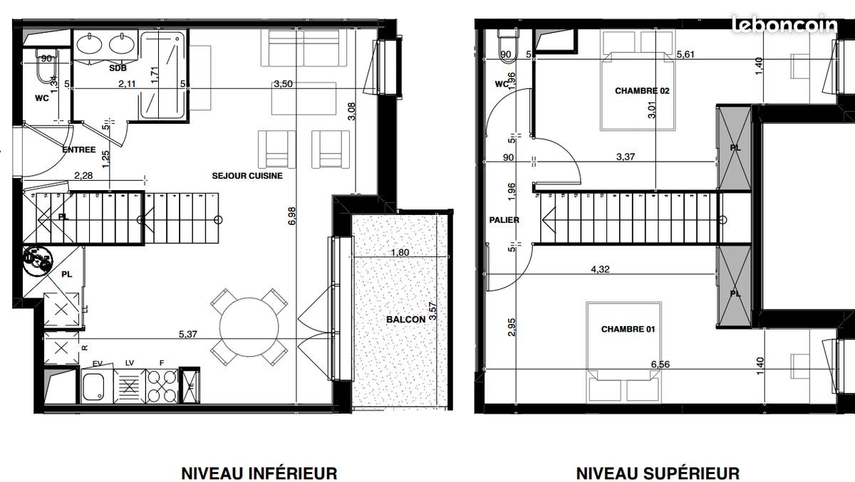 Appartement à vendre, 70m², Audenge