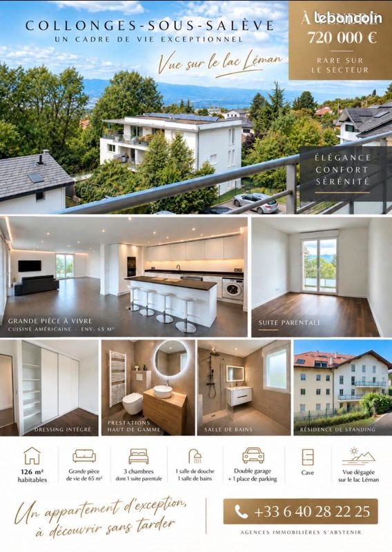 Appartement à vendre, 126m², Collonges-sous-Salève
