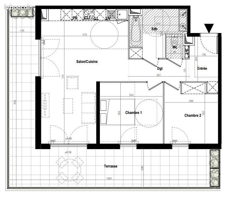 Appartement à louer, 65m², Montpellier