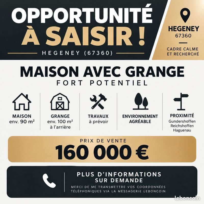 Maison à vendre, 90m², Eschbach