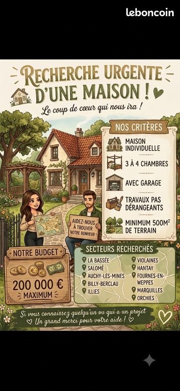 Maison à vendre, 100m², La Bassée