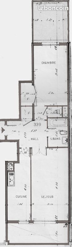 Appartement à louer, 58m², Nice