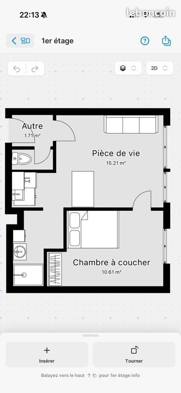 Appartement à louer, 32m², Rennes