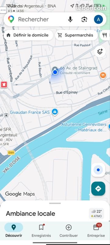Appartement à louer, 20m², Argenteuil