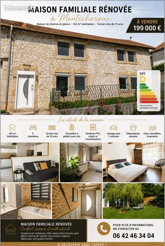 Maison à vendre, 163m², Montécheroux