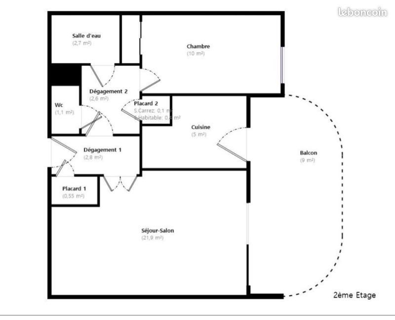 Appartement à vendre, 47m², Menton