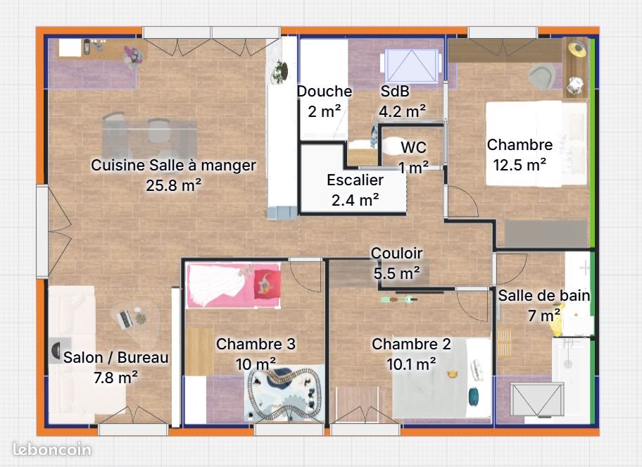 Maison à louer, 80m², Saint-Cyr-l'Ecole