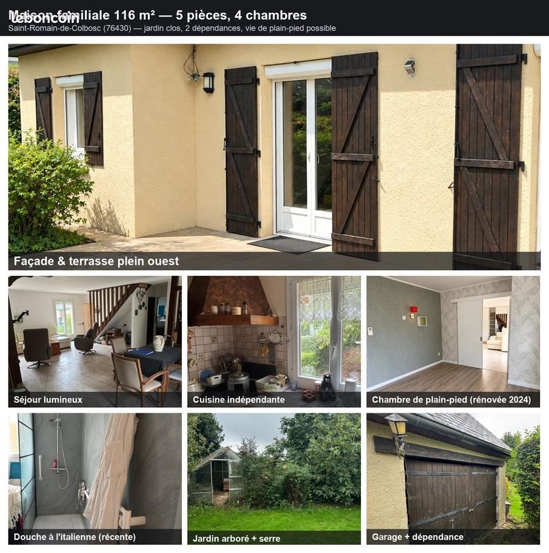 Maison à vendre, 116m², Saint-Romain-de-Colbosc