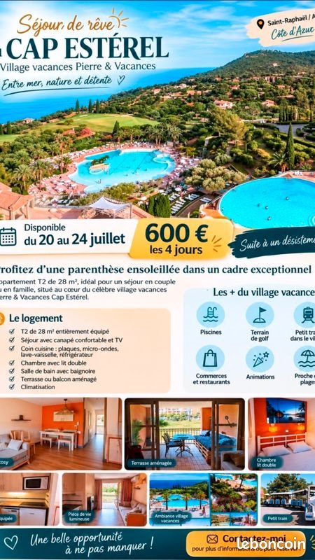 Appartement à louer, 28m², Saint-Raphaël