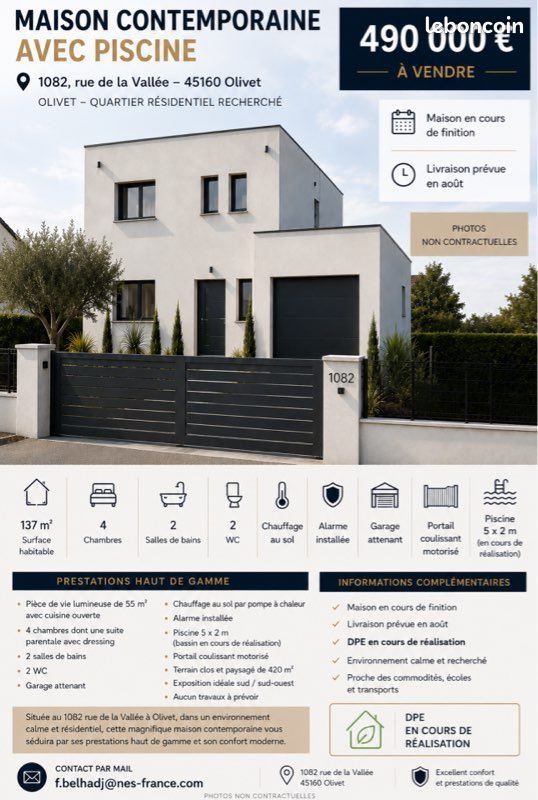 Maison à vendre, 137m², Olivet