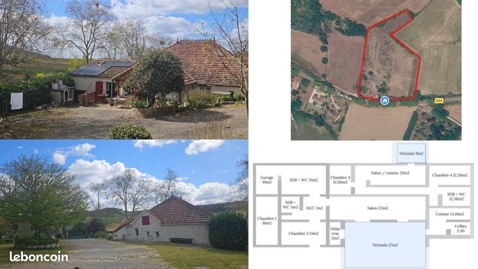 Maison à vendre, 160m², Lauzerte