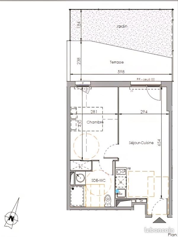 Appartement à louer, 40m², Juvignac