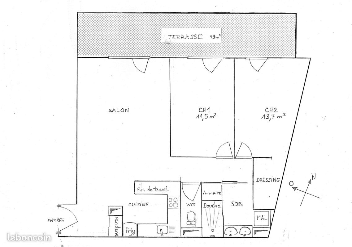 Appartement à louer, 70m², Issy-les-Moulineaux